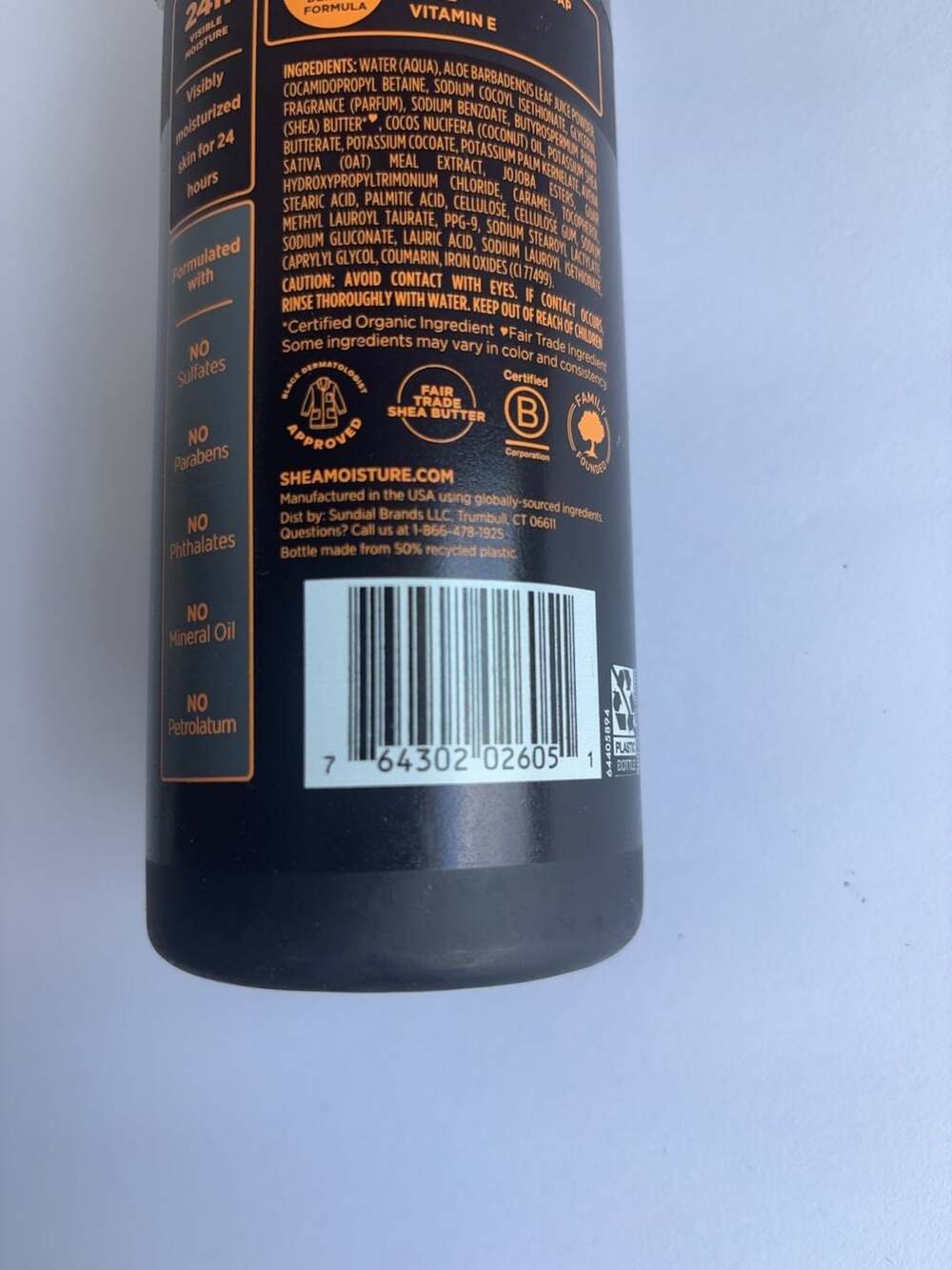 SheaMoisture African Black Soap Body Wash Calm and Clearing 18 Fl Oz NEW - Picture 3 of 3